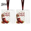 Christmas Tree Decorations Decor with Ornament Acrylic Gift Holder 2Pcs Cash Money Hanging Unique Holiday