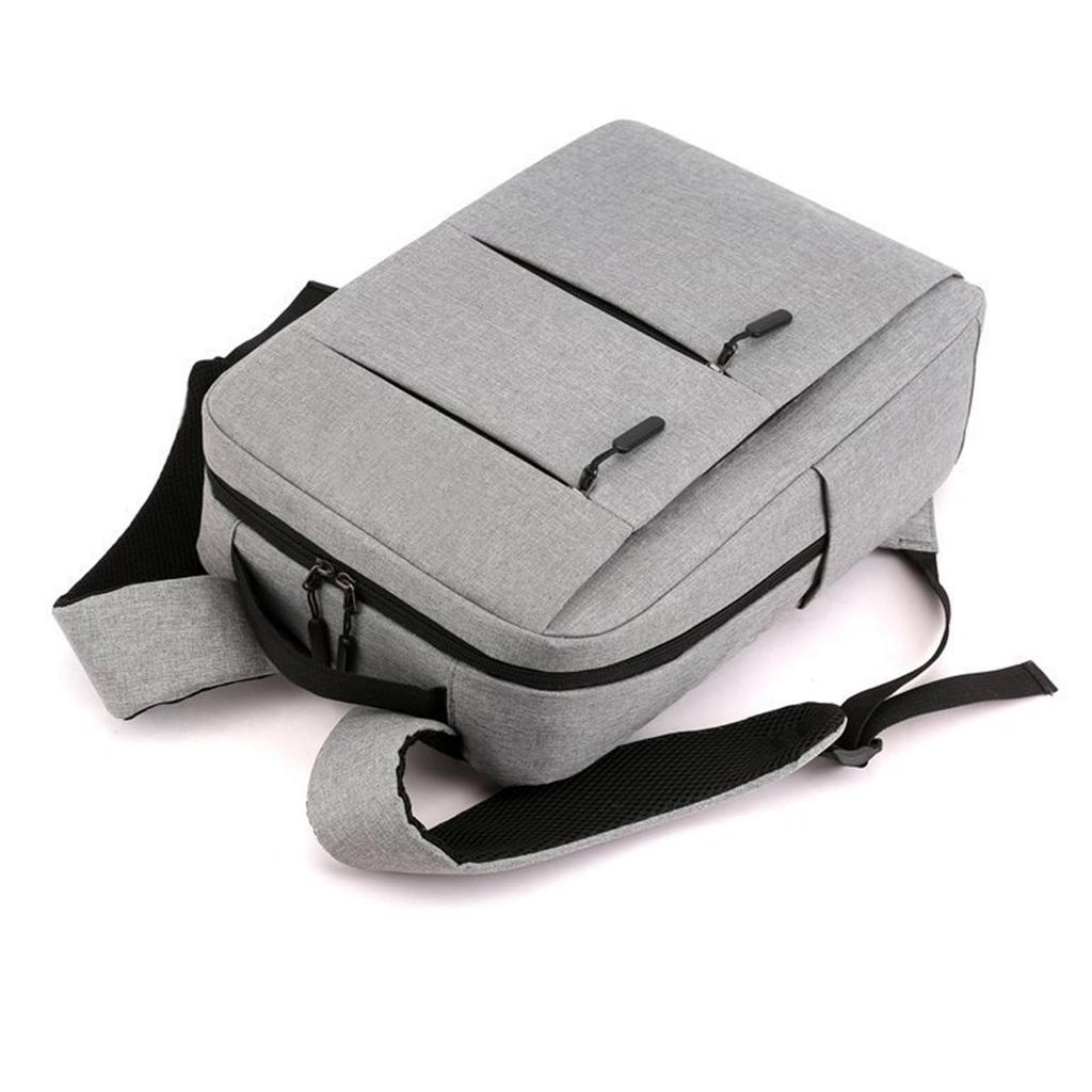 Mochila para Viagem para Homens e Mulheres Cinza Casual Grande Capacidade Mochila de Negócios com Porta de Carregamento USB Cinza Tamanho Único