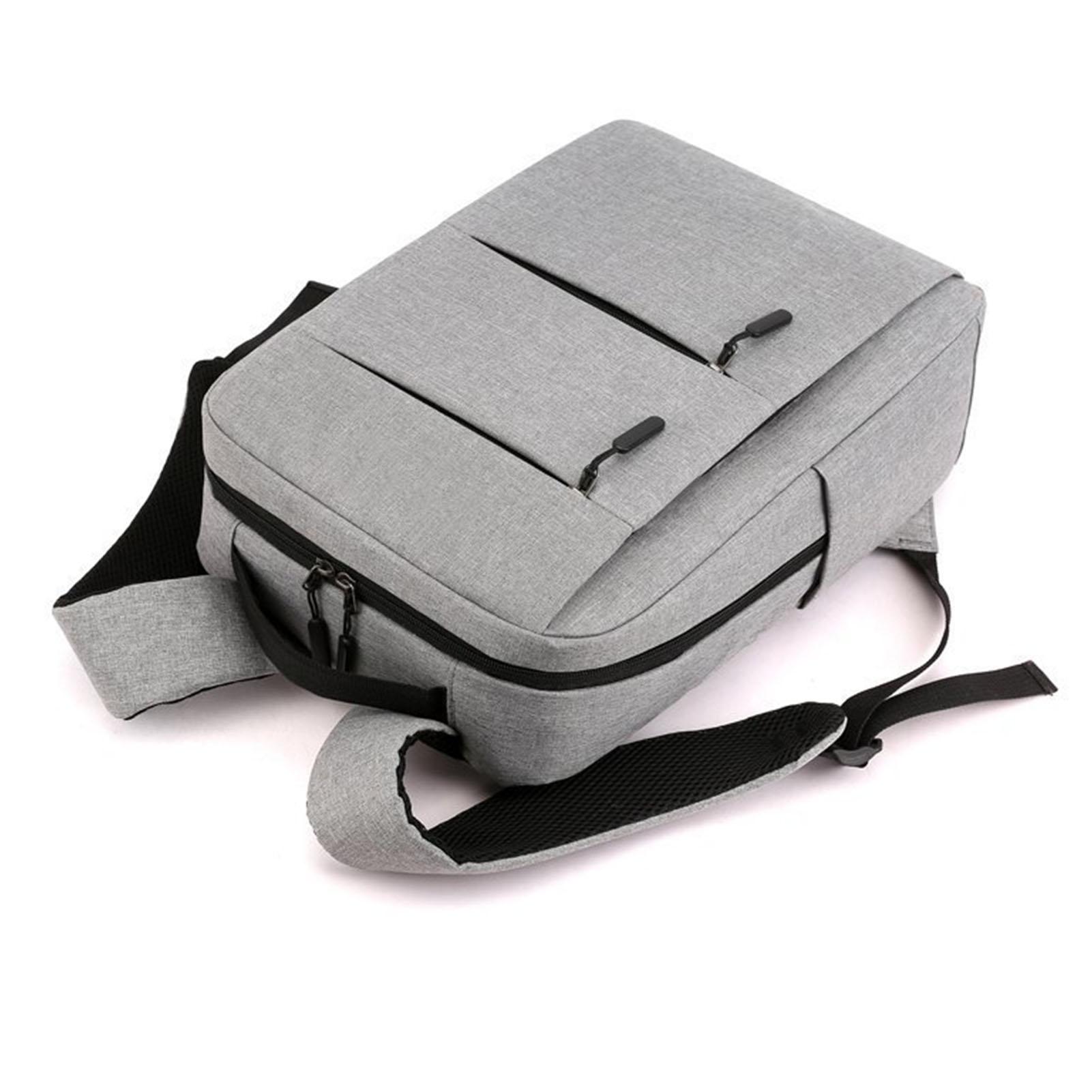 

Men Women Travel Laptop Backpack Gray Casual Large Capacity Business Backpack with USB Charging Port Gray Free Size