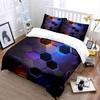 Hexagonal Neon Pattern Bedding Bedding Duvet Cover Set Duvet Cover Pillowcases (1 * Duvet Cover 2 * Pillowcases, Without Duvet Insert)