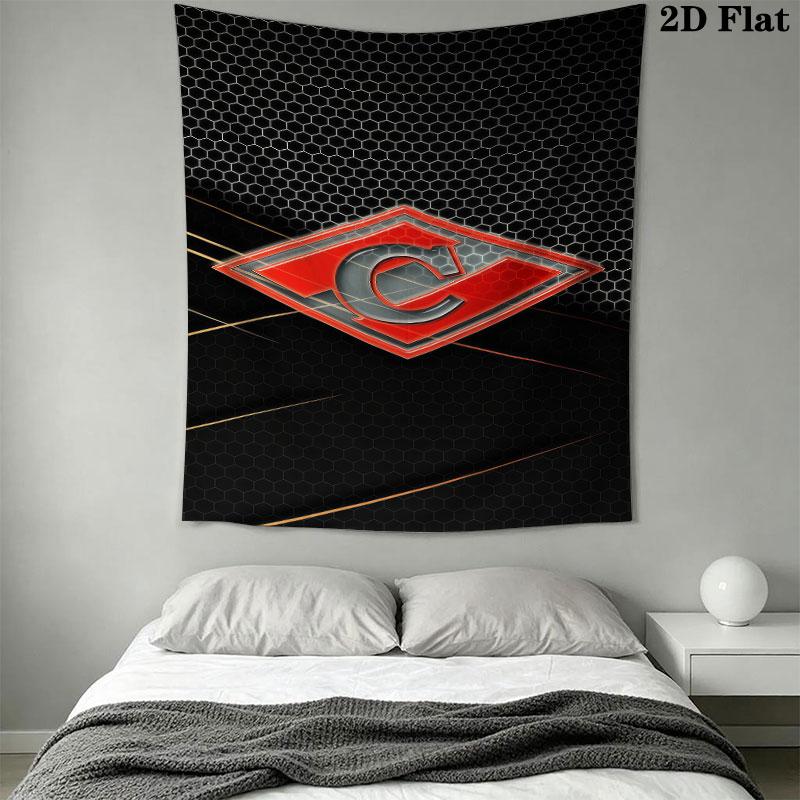 Spartak Moscow Roar Wall Hanging Printed Fabric Blanket Decorative Tapestries for Bedroom Living Room Home Decor