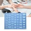 Silicone Nail Art Mold Accessory Molds Bowknot Theme 3D Nail Decorative Mold Silicone Texture for Various Nail Types