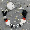 Baby Pacifier Clip Personalised Name Dummy Nipple Holder Chains Newborn Feeding Newborn Custom Pacifiers Clip Chew Teething Toys