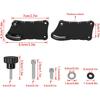 CNC Adjuster Windshield Risers Replacement for Kawasaki KLR650 KLR 650 2022 2023 2024 2025 Motorcycle Adjustable Windscreen Risers Mount Windshield