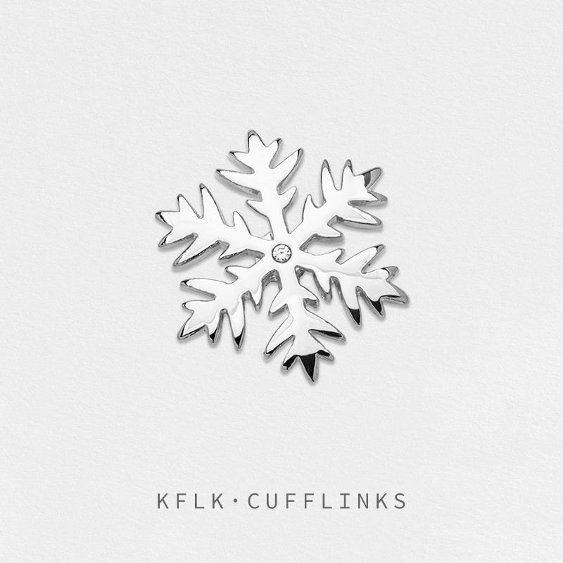 KFLK Fashion Snowflake Design Brooch Pins Exquisite Brand Brooches For Women Mens Costumes Badge Brooch Jewelry Wholesale