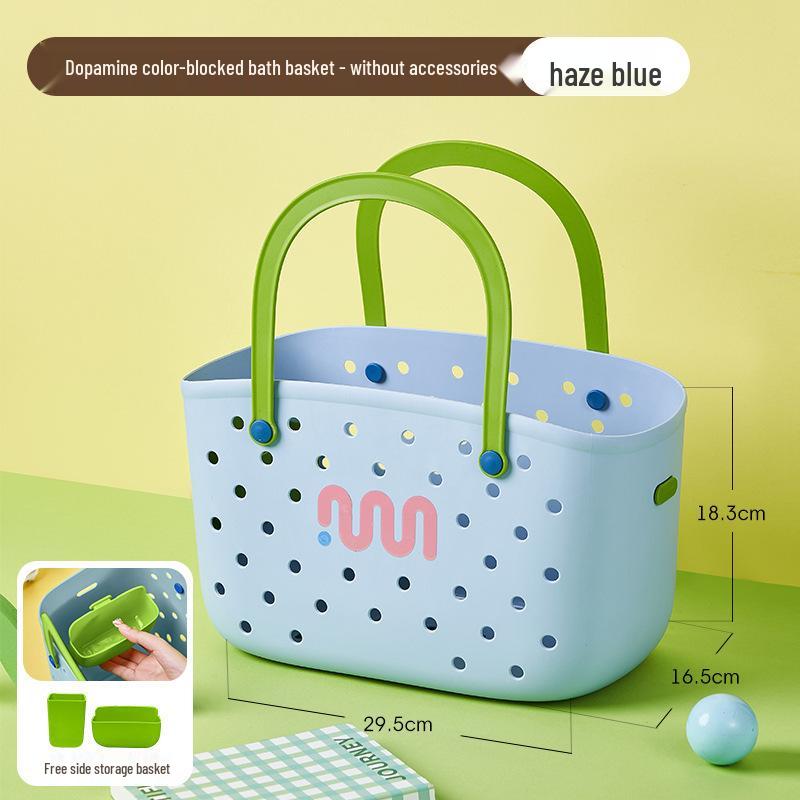 Large Capacity Handheld Bathroom Storage Basket for Women