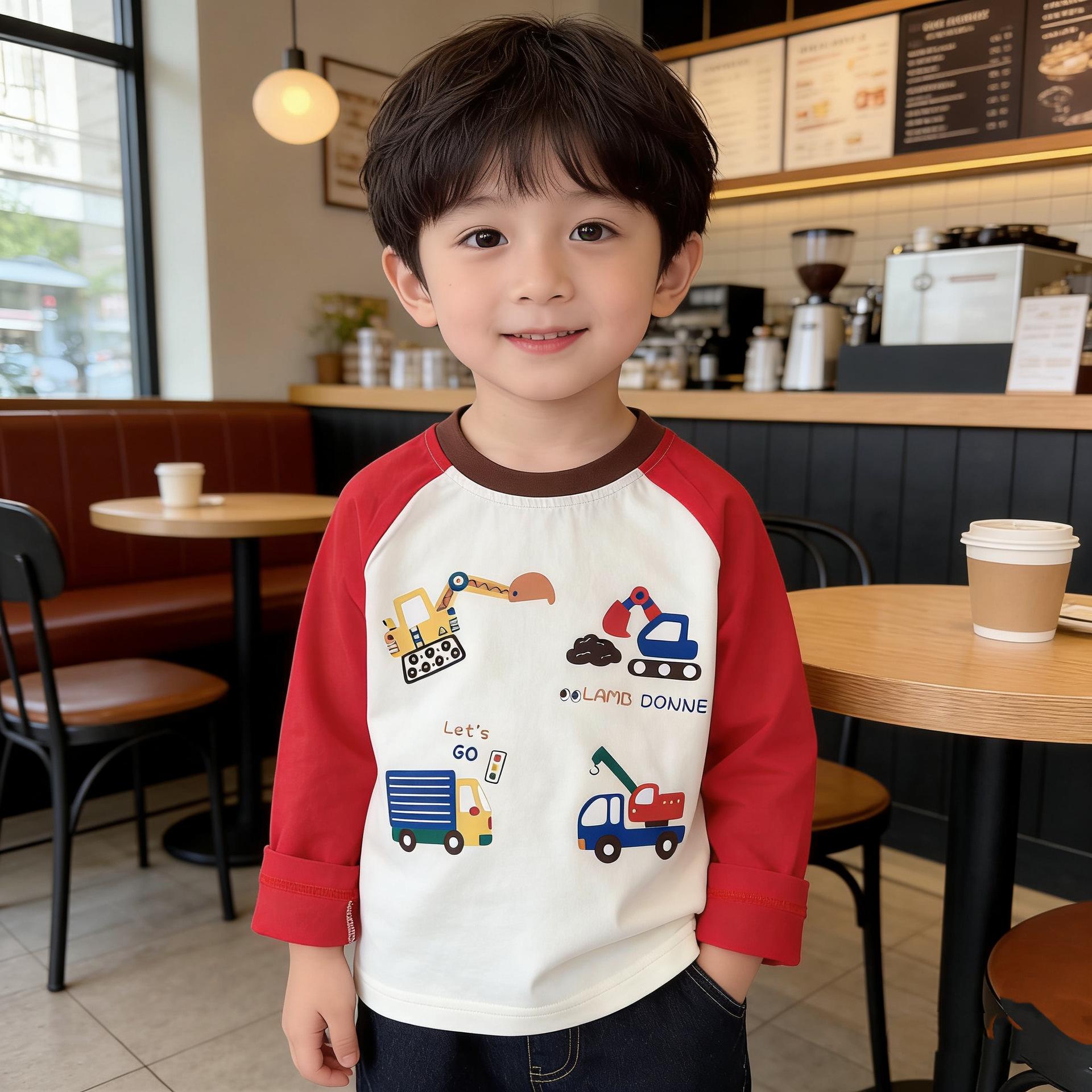 Children s Spring Base Layer: Girls  Long-Sleeve & Boys  Outfit Top Available 90cm