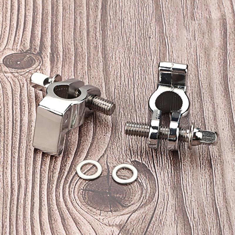 2Pcs Drum Expansion Clip Convenient Drum Clamp Connector Mounting Clamps Metal Drum Rack Clamp Hardware Enduring