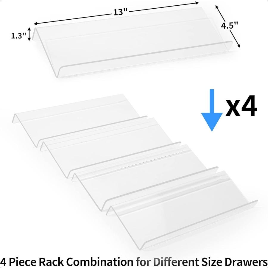 

Прозрачный акриловый органайзер для специй с 4 ярусами, вставка для ящиков для банок с приправами, кухонная полка для специй, поднос для ящика, столешницы, банки нет United States