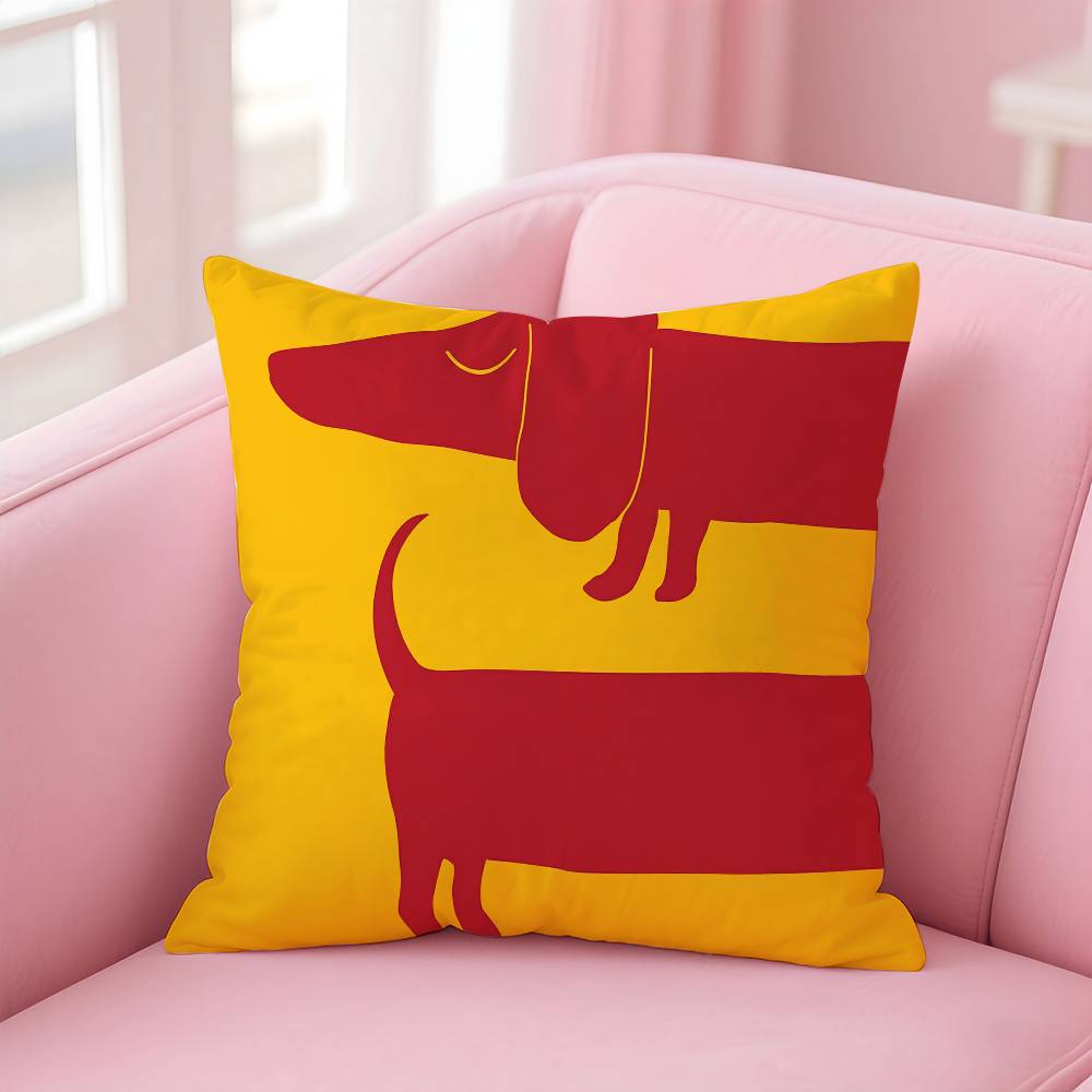 Cartoon Animal Pillow Case Pattern Printing Pillowcase Living Room Sofa Cushion Cover Bedroom Room Decor