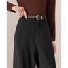 IEF 2025 Winter Korean Style Wool Wide-Leg Pants