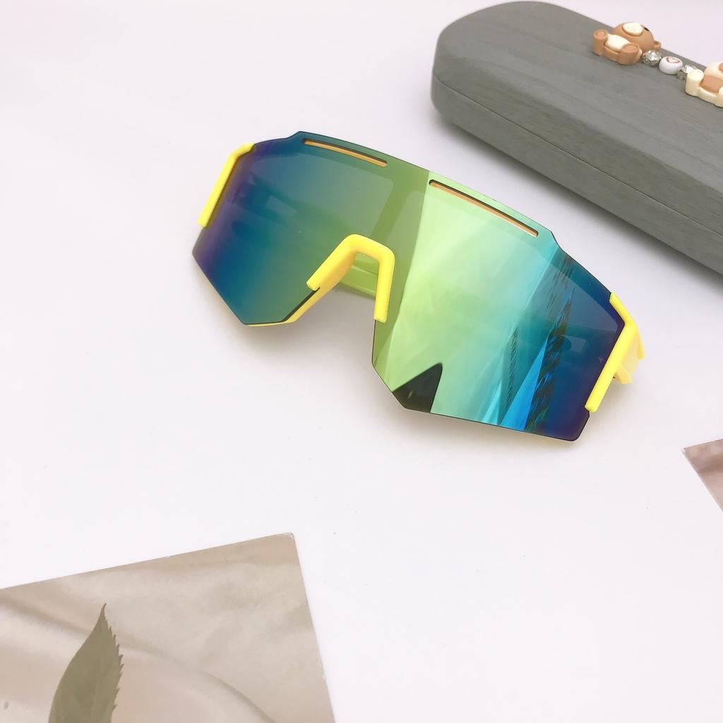Fashionable New Children's Sunglasses, Outdoor Colorful Cycling Sunglasses For Boys And Girls, One-Piece Sports Glasses