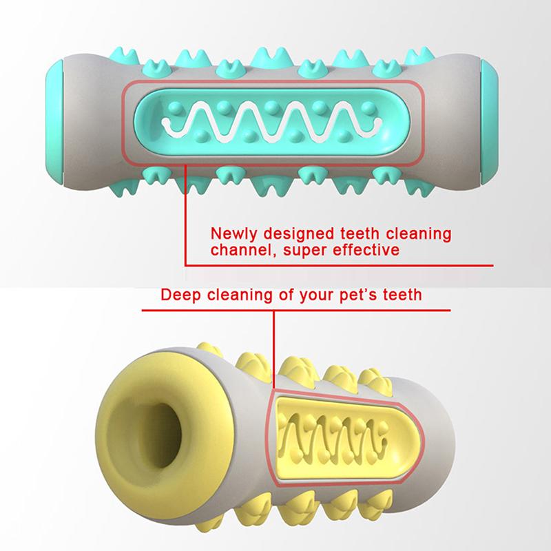 Rubber Dog Molar Toothbrush Toys Chew Cleaning Teeth Safe Puppy Dental Care Soft Pet Cleaning Toy Supplies Pet Accessories 1Pc