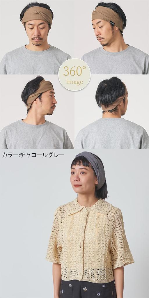 Waffle Plain Cross Face One Size Fits Charcoal Gray [Charm] Hairband, Simple, Wide, Wash, Sweatproof, Most,