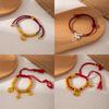 Chinese Style Red String Rocking Horse Bracelet Adjustable Woven Lucky Zodiac Charm