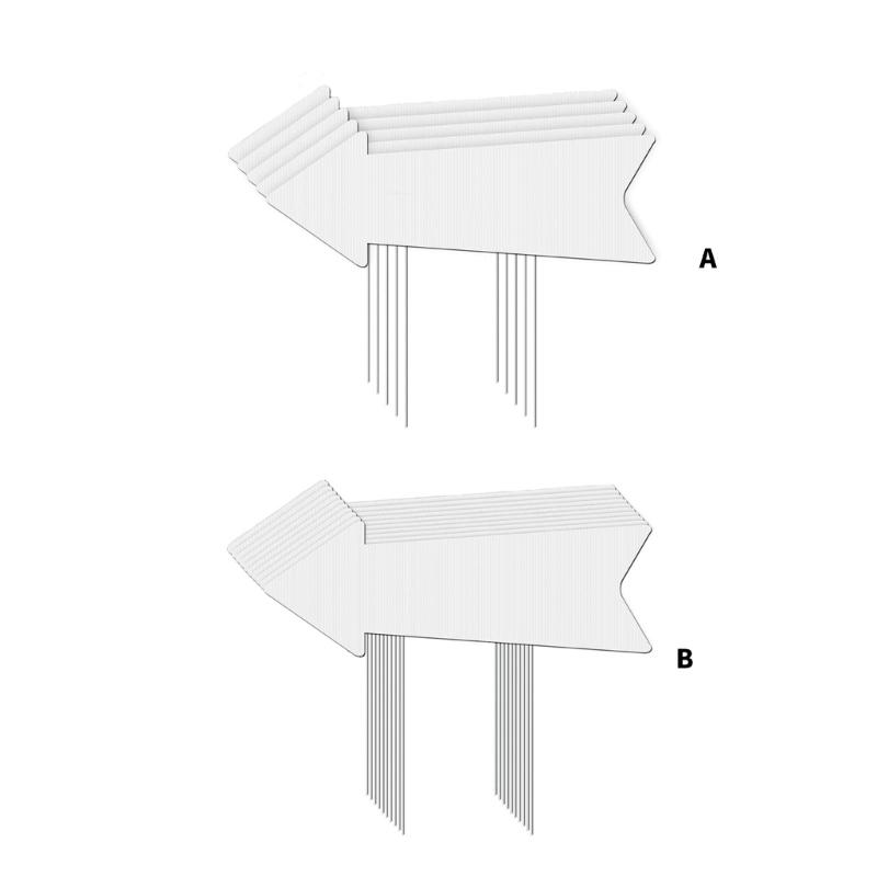 Wetterfestes Gartenschild mit Erdspieß Langlebigkeit Metall und Kunststoff für Außengartendekoration