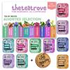 The Tea Trove Pacote Amostrador de Chás Variados - Conjunto de Presente Aromatizado (Contagem de 30) Com Cestas de Porta-Copos | Caixa de Presente Incluindo Verde, Ervas Orgânicas & B