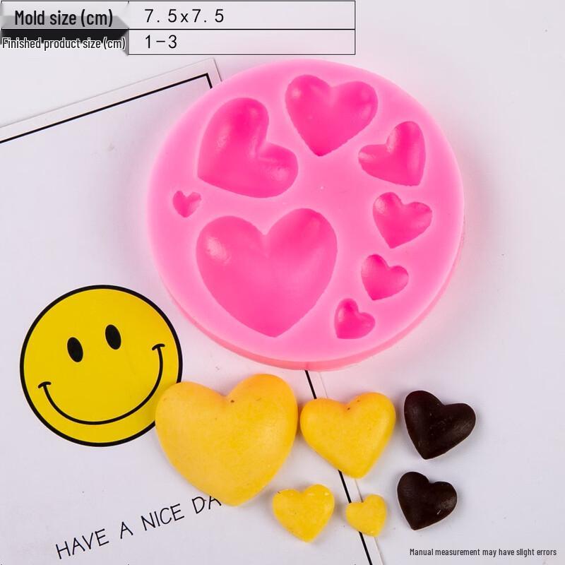 

Форма для Дня святого Валентина на 8 ячеек в виде сердца из силикона