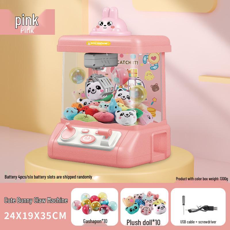 

Большой мультяшный автомат с клешней, работающий от монет, для детей - Игрушка для домашней игры