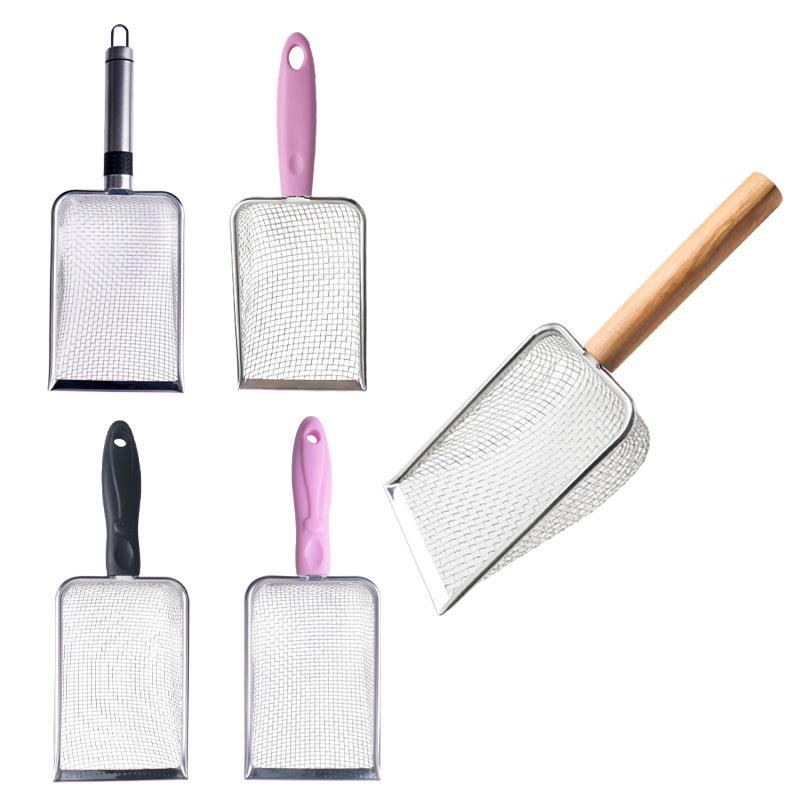 Stainless Steel Large Cat Litter Scoop with Hollow Design - Pet Poop Scooper