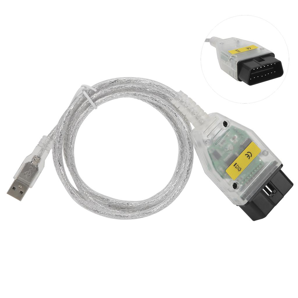 INPA Switch OBD2 Adapter Anslutningskabel med FT232RL Chip Autodiagnostikverktyg Vitt Skal Grön Kort för E-serien