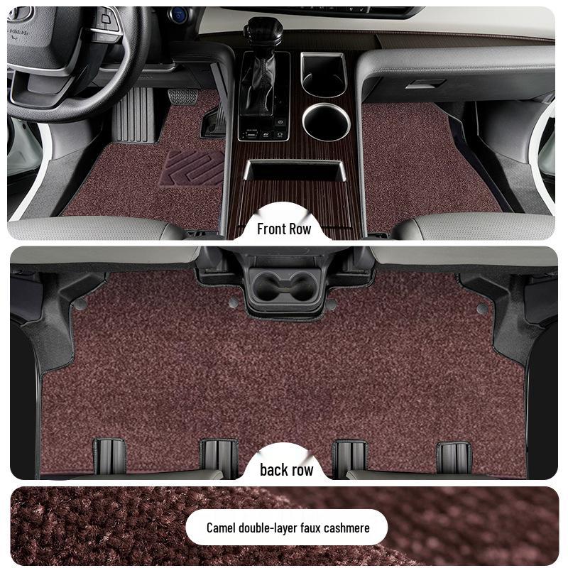 Toyota Sienna TPE Floor Mats for 7-Seater Models (2021-2025), Front Two Rows, Full Coverage.