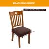 New Durable Jacquard Chair Seat Covers Removable Washable Anti-Dust Stretch Spandex Dining Room Upholstered Chair Cushion Slipco