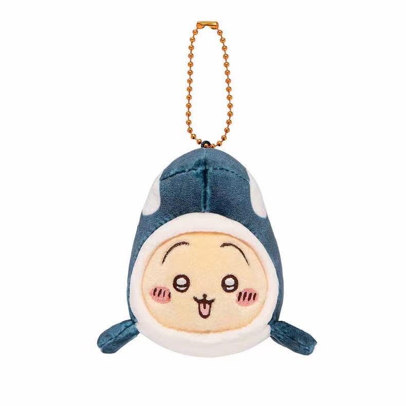 Adorable Plush Hanging Ornament For Girls' Bags Bear In Whale Outfit