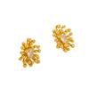 French Style Light Luxury Fashionable Personality Fireworks Zircon Earrings Women's High-end Sense Simple Exquisite Temperament Commuting