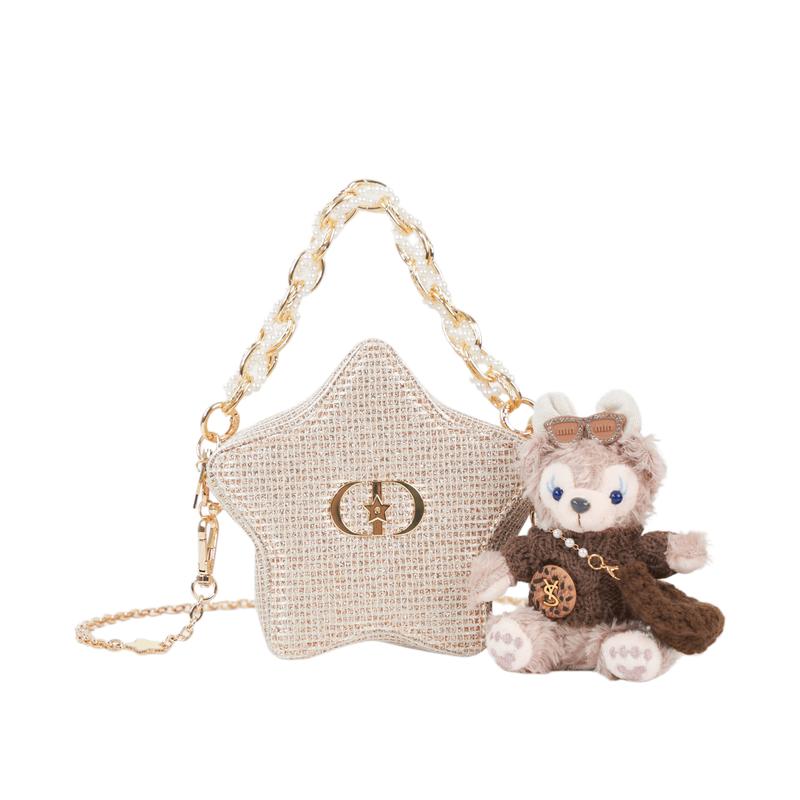 

DIOR Bag [Customized Cosmetic Bag] Starburst Bear Niche Exquisite Personality Trend High-end American Style Minimalist Light Luxury Polyester Fiber белый