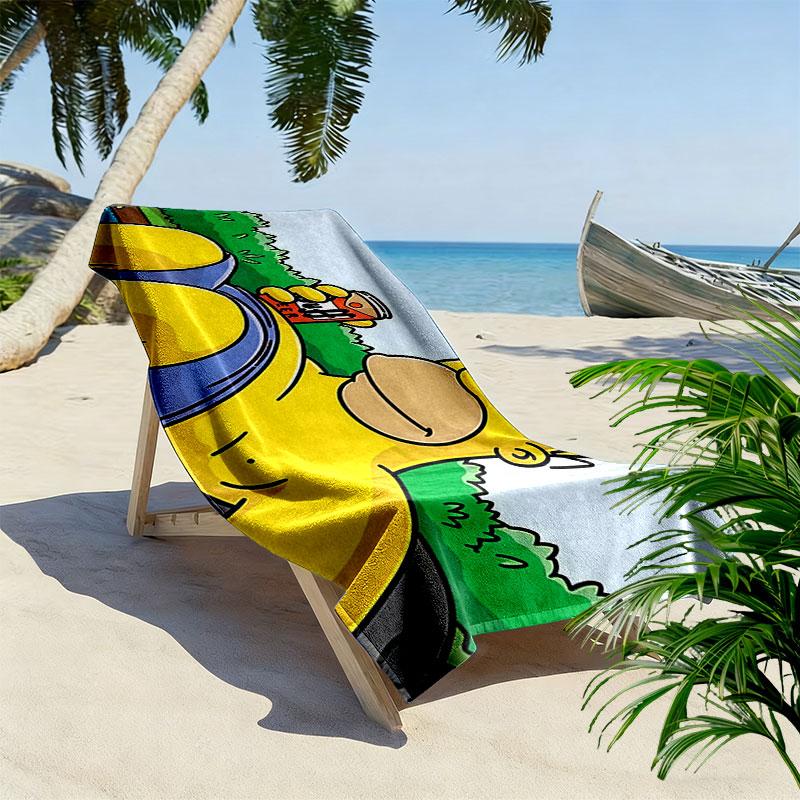Homer Print Beach Towel, Large Soft Quick Dry Towel for Beach Camping Swimming