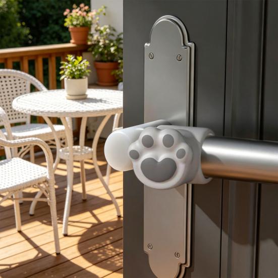 Silicone Flower Door Bumper Adhesive Free Door Handle Stopper Wall Protector Soft Shock Absorbing Door Stops Anti-collision Pad Decorative Cushion