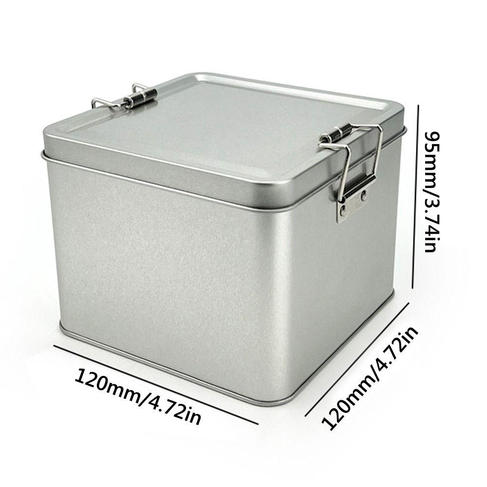 120*120*95mm Metall Aufbewahrungsbox Mehrfarbig Süßigkeitenbox Robuster Schnappverschluss Eisenbox Geldbehälter