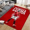 Matheus Cunha Flannel Printed Carpet, Home Sofa Decoration for Living Room & Bedroom, Non‑Slip Play Flannel Floor Mat for Game Room