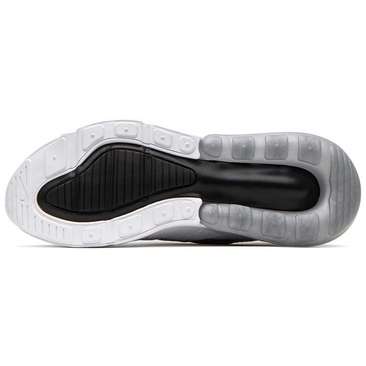 Nike Air Max 270 Amortiguación Vintage Caña Baja Amortiguación de Aire Zapatillas Casuales para Correr Mujer Blanco Negro AH6789-100