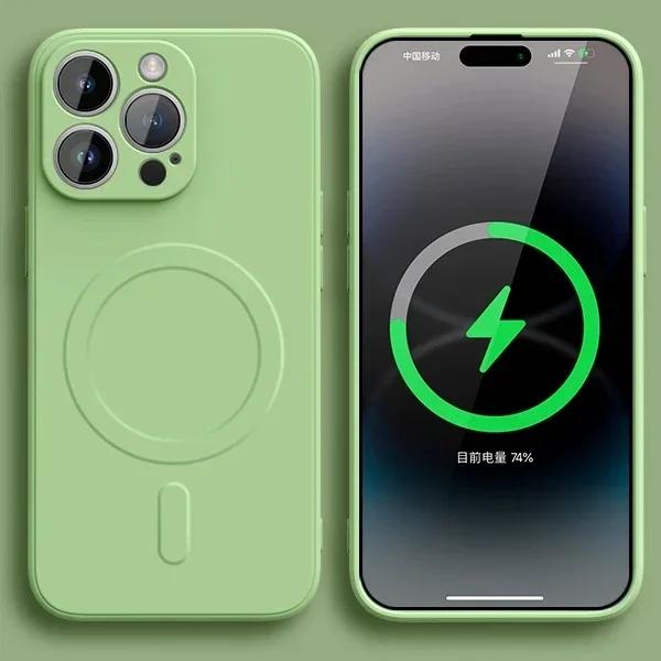 Official Silicon 16E Magnetic Case for For Iphone 16E SE4  Wireless Charge Shockproof  Camera Protector Soft Cover