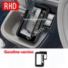 RHD For Toyota sienta 10 seris   ABS carbonfiber Gas Hybrid center conlose Gear Shift Panel Cover interior Accessories