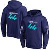 F1 Fahrer Lewis Hamilton Digital 44 Herren Einfarbiges Kapuzensweatshirt Herbst Hohe Qualität Lässiges bequemes Sweatshirt Fleece Pullover