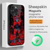 A-Hazb-in A-Alastor Hotel Hot Phone Case For iPhone 16 15 14 13 12 11 Plus Pro Max High-end Luxury Magsafe Sheepskin