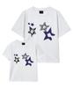 Geuleigaijeukeulleob 2-Type Star Logo Patch Work Cooling Short Sleeve T-Shirt White