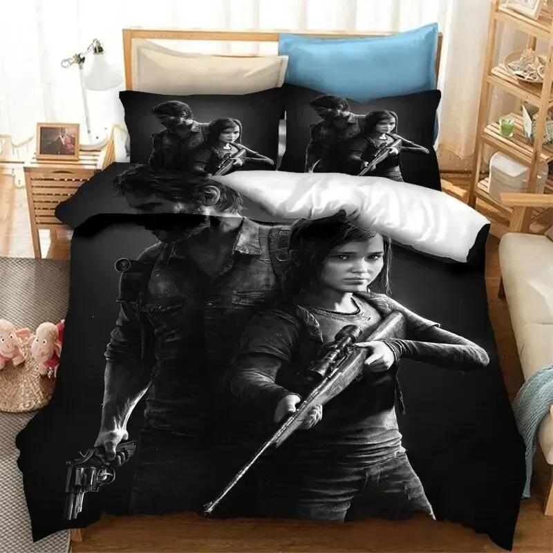 

3D Print Game The Last Of Us Part Bedding Set Double Twin King Duvet Cover Comforter Pillowcase Boys Girls Adults Bedroom 70x133cm 2pcs