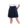 Solid Pleated Short Casual Skirt Women Skirts Navy-Blue GWSD10888-6855