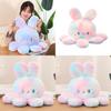 Adorable Reversible Octopus Plush Toy Animal Rabbit Kids Birthday Gift