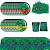 Teenage Mutant Ninja Turtle Party Supplies W/ Plates Cups Napkins A Tablecloth