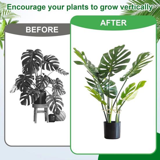 2Pcs Plant Stem Support Holder Heavy Duty Metal Indoor Outdoor Monstera Plant