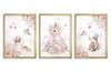 Plakaty dziecięce Zestaw Las Boho Pastelowy róż Obrazy dla dzieci 50x70