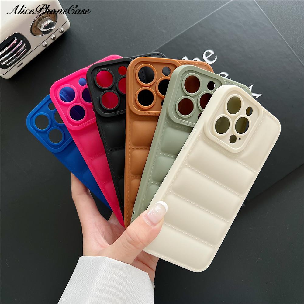 Down Jacket TPU Phone Case for iPhone 11 12 13 14 15 16 Pro Max for iphone12 16pro 7 8 Plus X XS buffer buff cases Cover Capa