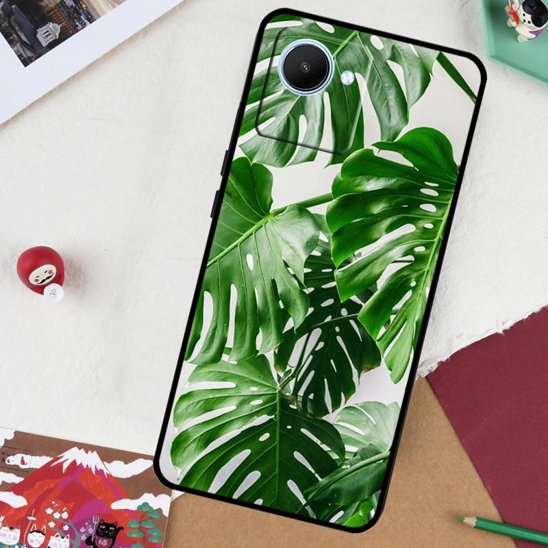 Tropical Leaves For Realme GT 6T 6 5 GT 7 Pro C61 C55 C53 C51 C21Y C25S C67 C75 10 11 12 13 14 Pro Plus Case
