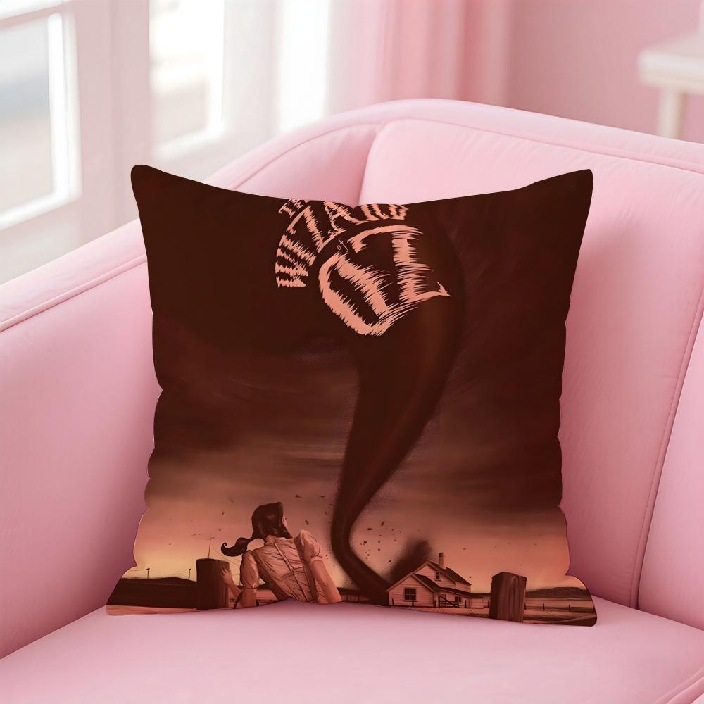 movie fantasy The WWizard of OOz Cushion Cover Pillow Case Soft Friendly Fabric Concealed Zipper