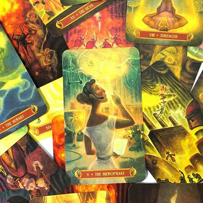 Cirque Du Tarot Kartendecks 78-Karten-Tarotdeck Hohe Qualität Wahrsage Brettspiele Party Unterhaltungsspiele